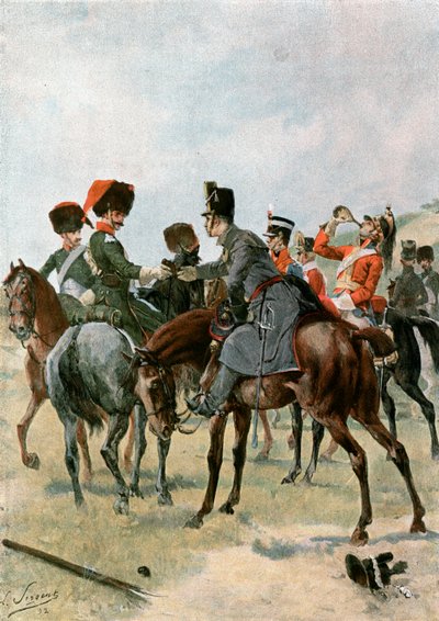 A Drink with British Officers by English School